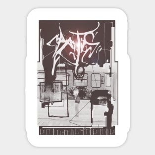 corektics graffiti design Sticker